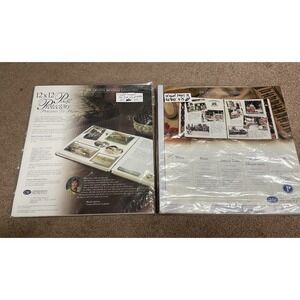 Creative Memories 12x12 White Scrapbook 16 Page 15 Page Protectors New Original
